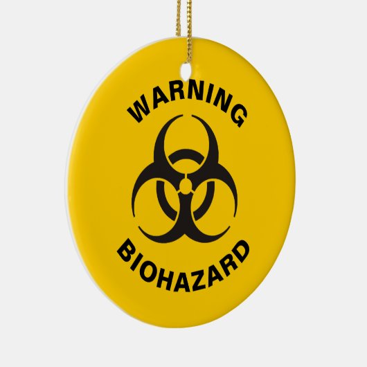 Biohazard pictogram keramisch ornament (Rechts)