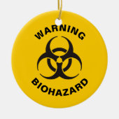 Biohazard pictogram keramisch ornament (Voorkant)