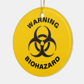 Biohazard pictogram keramisch ornament (Links)