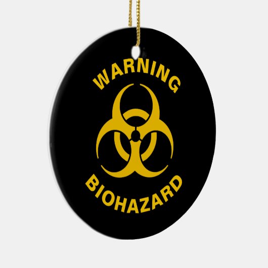 Biohazard pictogram keramisch ornament (Rechts)
