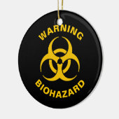 Biohazard pictogram keramisch ornament (Links)