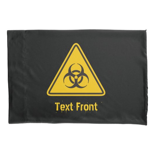 Biohazard pictogram kussensloop (Voorkant)