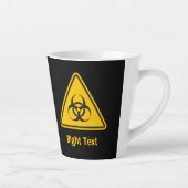 Biohazard pictogram latte mok (Rechts)