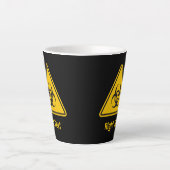 Biohazard pictogram latte mok (Voorkant)