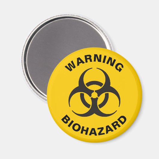 Biohazard pictogram magneet (Voorkant / Achterkant)