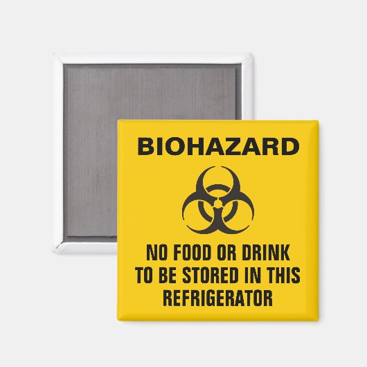 Biohazard pictogram magneet (Voorkant / Achterkant)