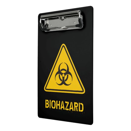Biohazard pictogram mini klembord (Angled2)