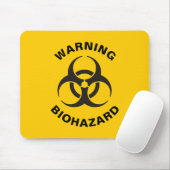 Biohazard-pictogram Muismat (Met muis)
