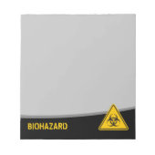 Biohazard pictogram notitieblok (Voorkant)