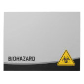 Biohazard pictogram notitieblok (Voorkant)
