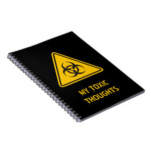 Biohazard pictogram notitieboek