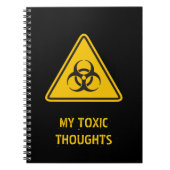 Biohazard pictogram notitieboek (Voorkant)