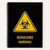 Biohazard pictogram notitieboek (Voorkant)