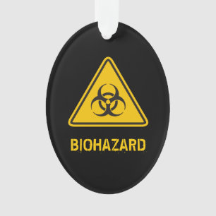 Biohazard pictogram ornament