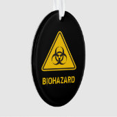 Biohazard pictogram ornament (voorkant)