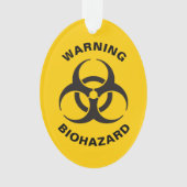 Biohazard pictogram ornament (voorkant)
