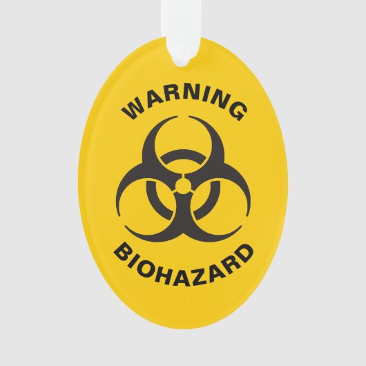Biohazard pictogram ornament (voorkant)