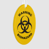 Biohazard pictogram ornament (voorkant)