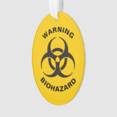 Biohazard pictogram ornament (voorkant)