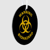Biohazard pictogram ornament (voorkant)