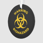 Biohazard pictogram ornament (voorkant)