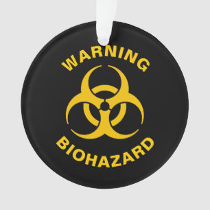 Biohazard pictogram ornament