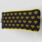 Biohazard pictogram patroon golfheadcover (Voorkant)