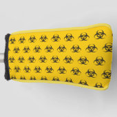 Biohazard pictogram patroon golfheadcover (Voorkant)