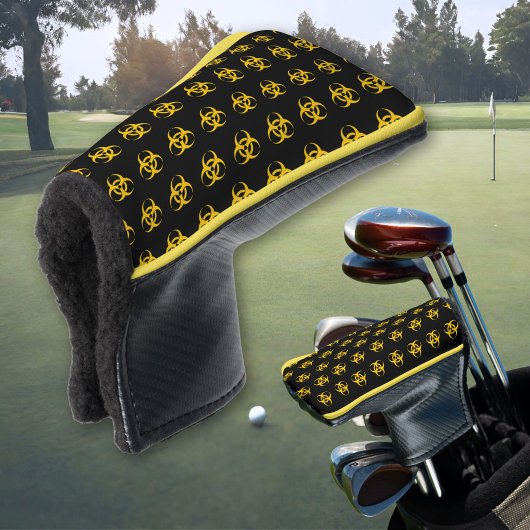 Biohazard pictogram patroon golfheadcover