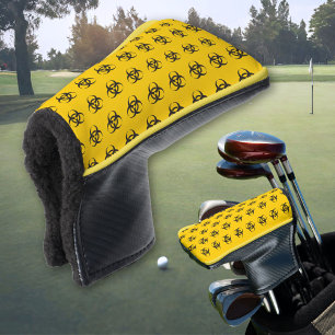 Biohazard pictogram patroon golfheadcover