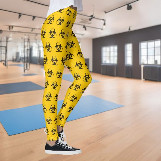 Biohazard pictogram patroon leggings