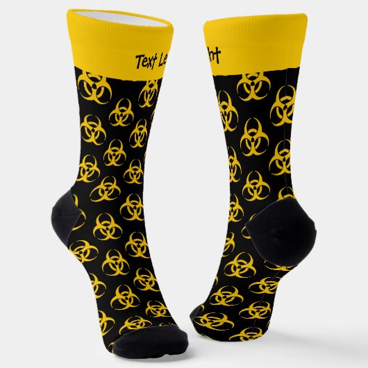 Biohazard-pictogram-patroon-sokken Sokken (Gebogen)