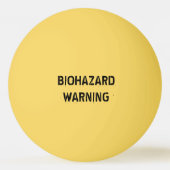 Biohazard pictogram pingpongbal (Achterkant)