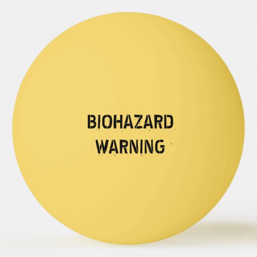Biohazard pictogram pingpongbal (Achterkant)