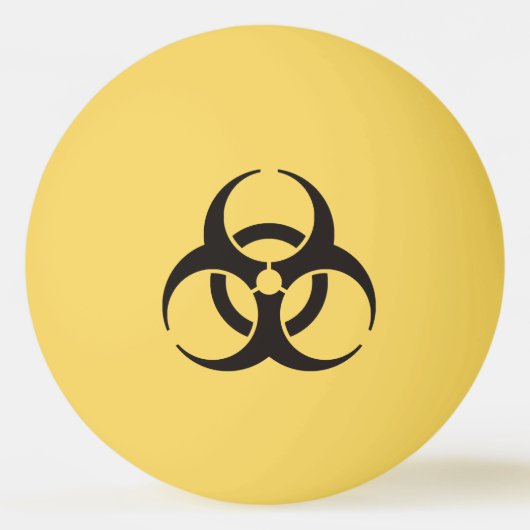 Biohazard pictogram pingpongbal (Voorkant)