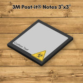 Biohazard pictogram post-it® notes