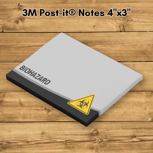 Biohazard-pictogram Post-it® Notes