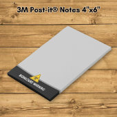 Biohazard pictogram post-it® notes