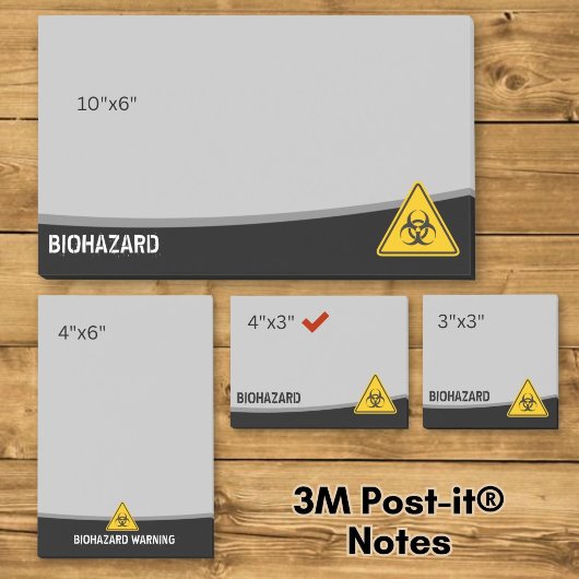 Biohazard-pictogram Post-it® Notes