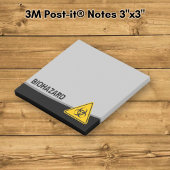 Biohazard pictogram post-it® notes