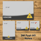 Biohazard pictogram post-it® notes