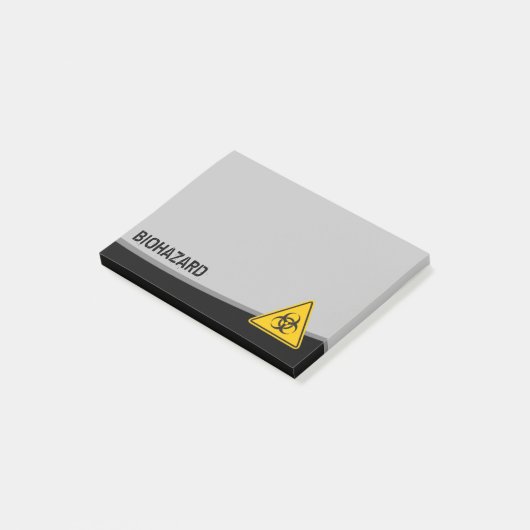 Biohazard-pictogram Post-it® Notes (Schuin)