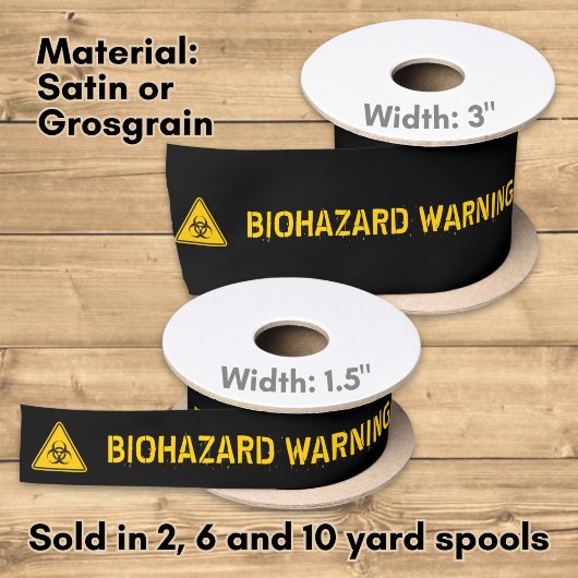 Biohazard-pictogram Satijnen Lint