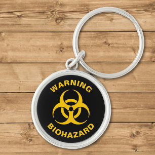 Biohazard-pictogram sleutelhanger