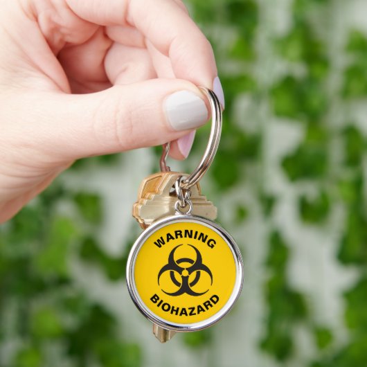 Biohazard pictogram sleutelhanger (Hand)