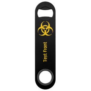 Biohazard pictogram speed flessenopener