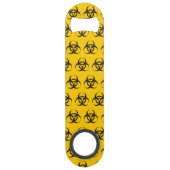 Biohazard pictogram speed flessenopener (Achterkant)