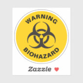 Biohazard pictogram sticker (Vel)