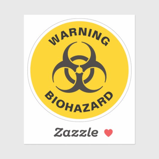 Biohazard pictogram sticker (Vel)