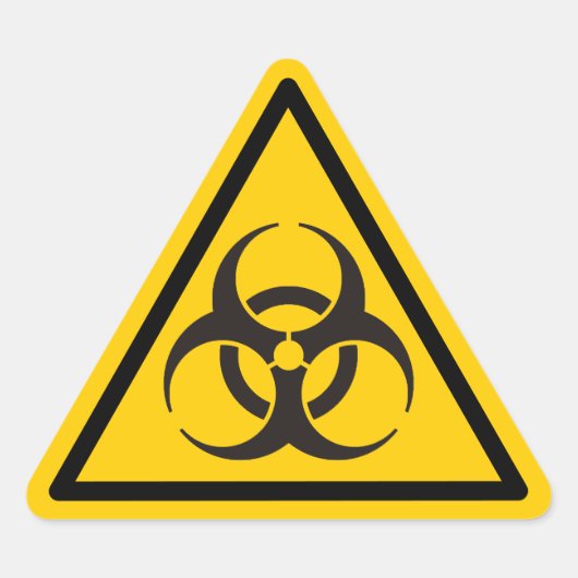 Biohazard pictogram sticker (Voorkant)